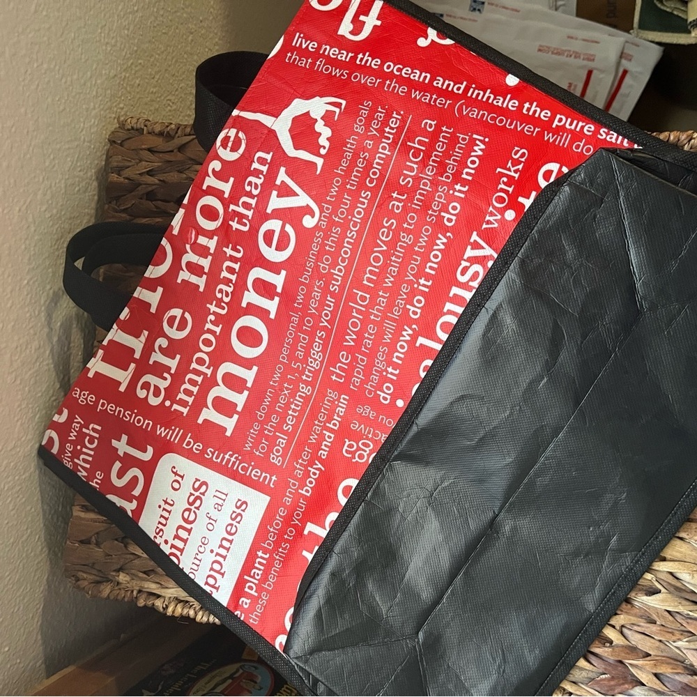 Lot of 4 Lululemon Reusable Tote bags Small Medium and Large various styles - Picture 2 of 6